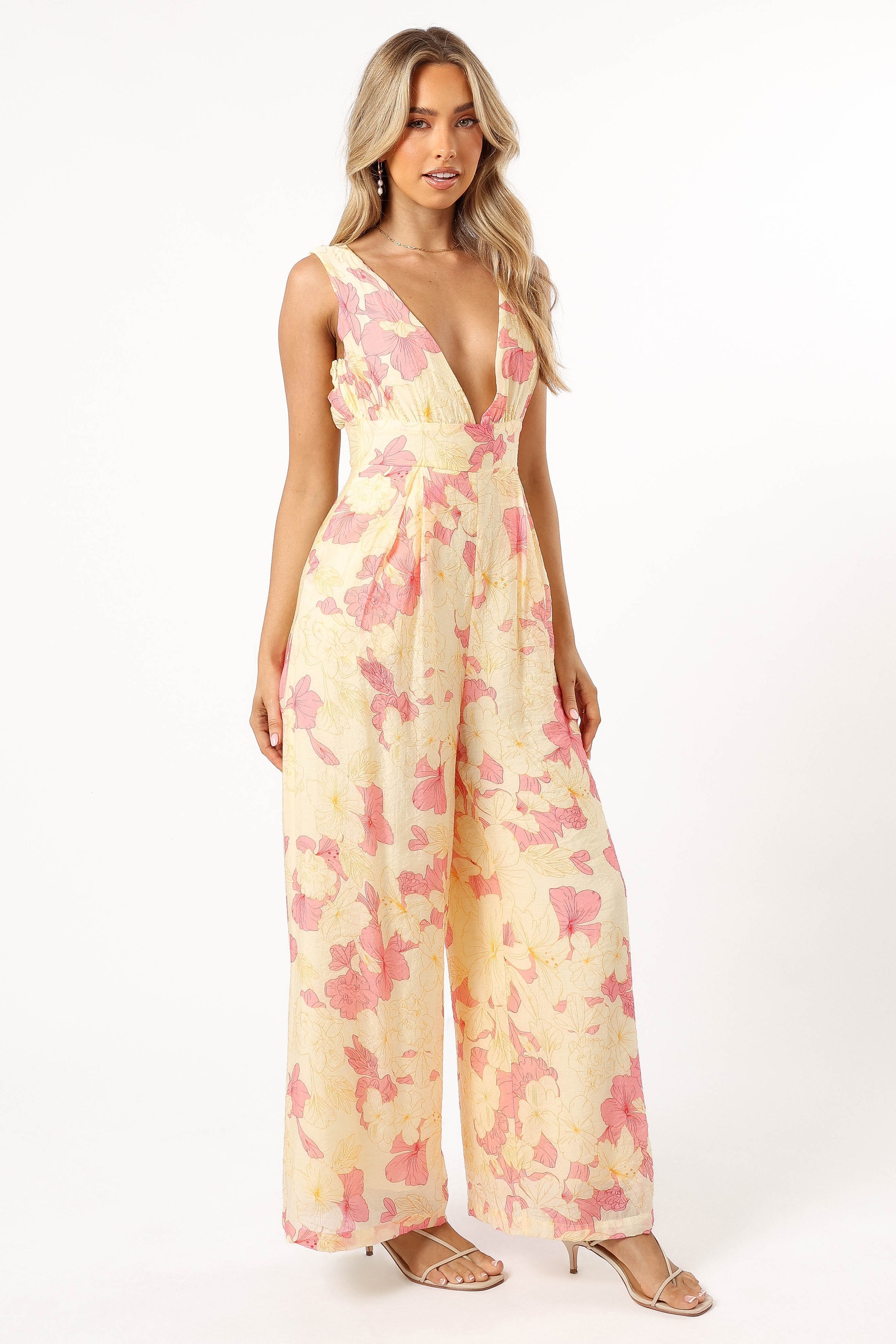 Petal and Pup USA Rompers Halle Jumpsuit - Yellow Pink