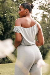 Petal and Pup USA Rompers Heather One Shoulder Jumpsuit - Sage