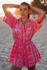 Petal and Pup USA Rompers Ilios Romper - Pink Print