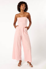 Petal and Pup USA Rompers Jodie Strapless Jumpsuit - Pale Pink