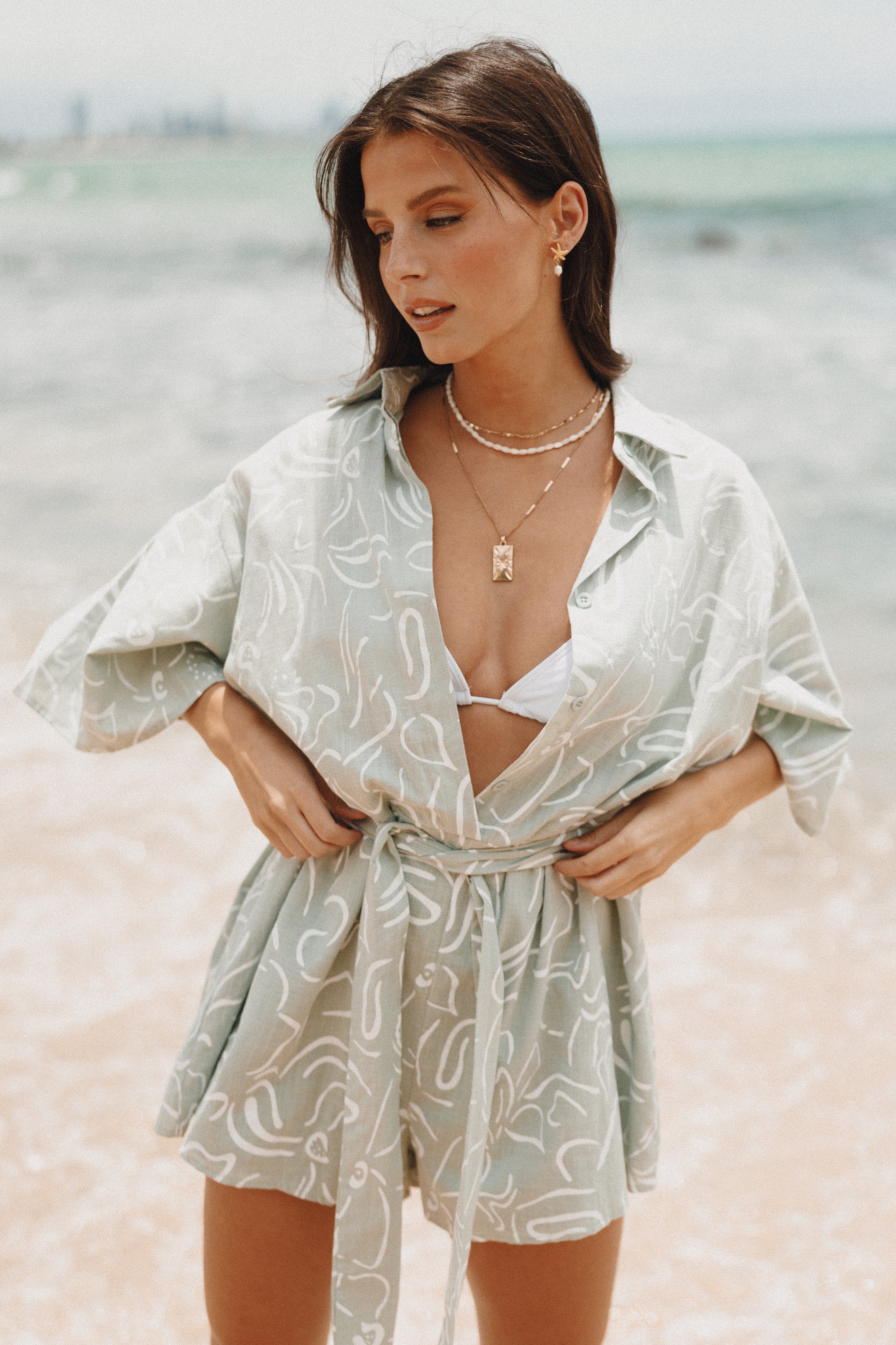 Petal and Pup USA Rompers Kellie Romper - Sage