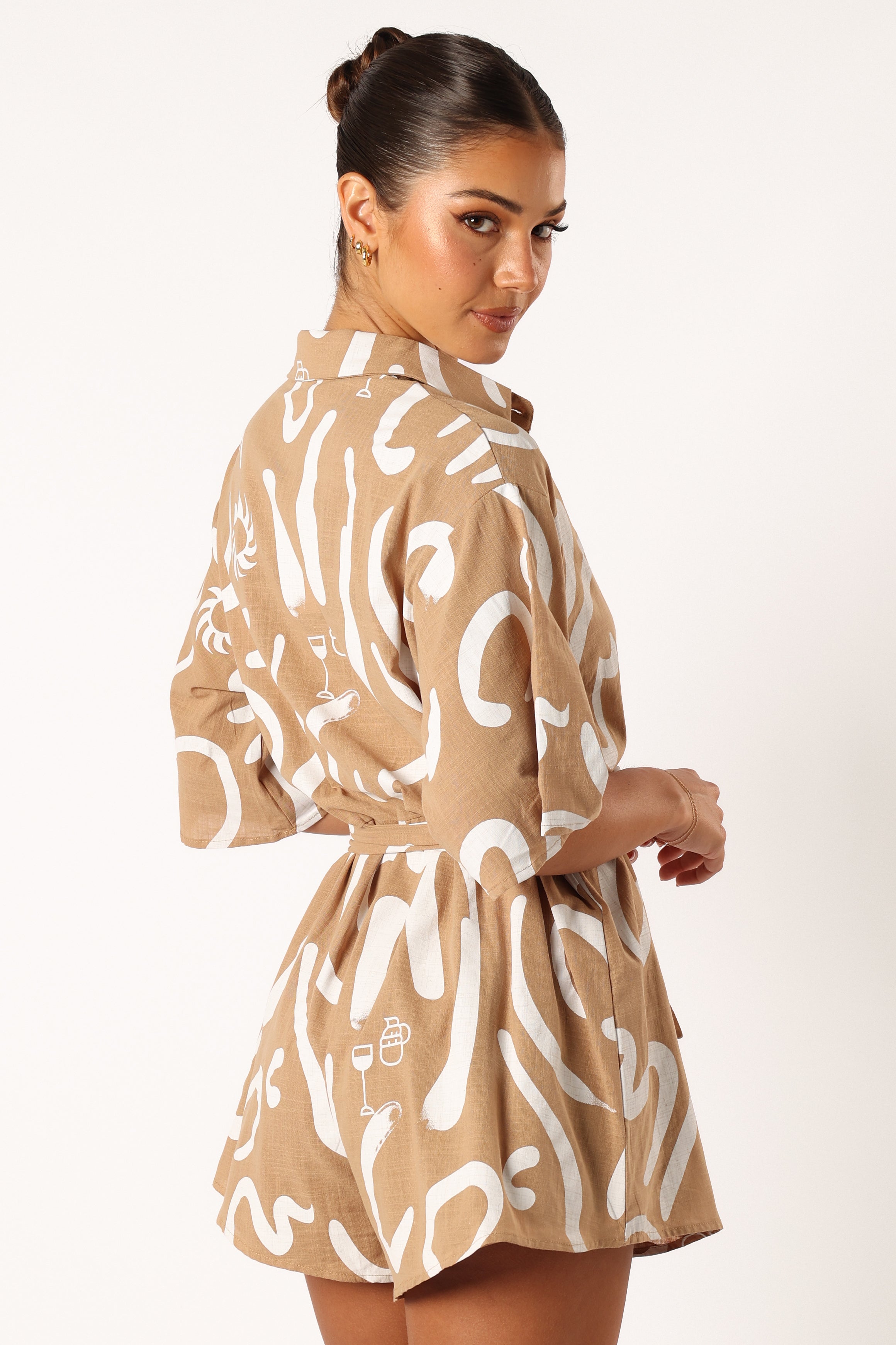 Petal and Pup USA Rompers Kellie Romper - Tan