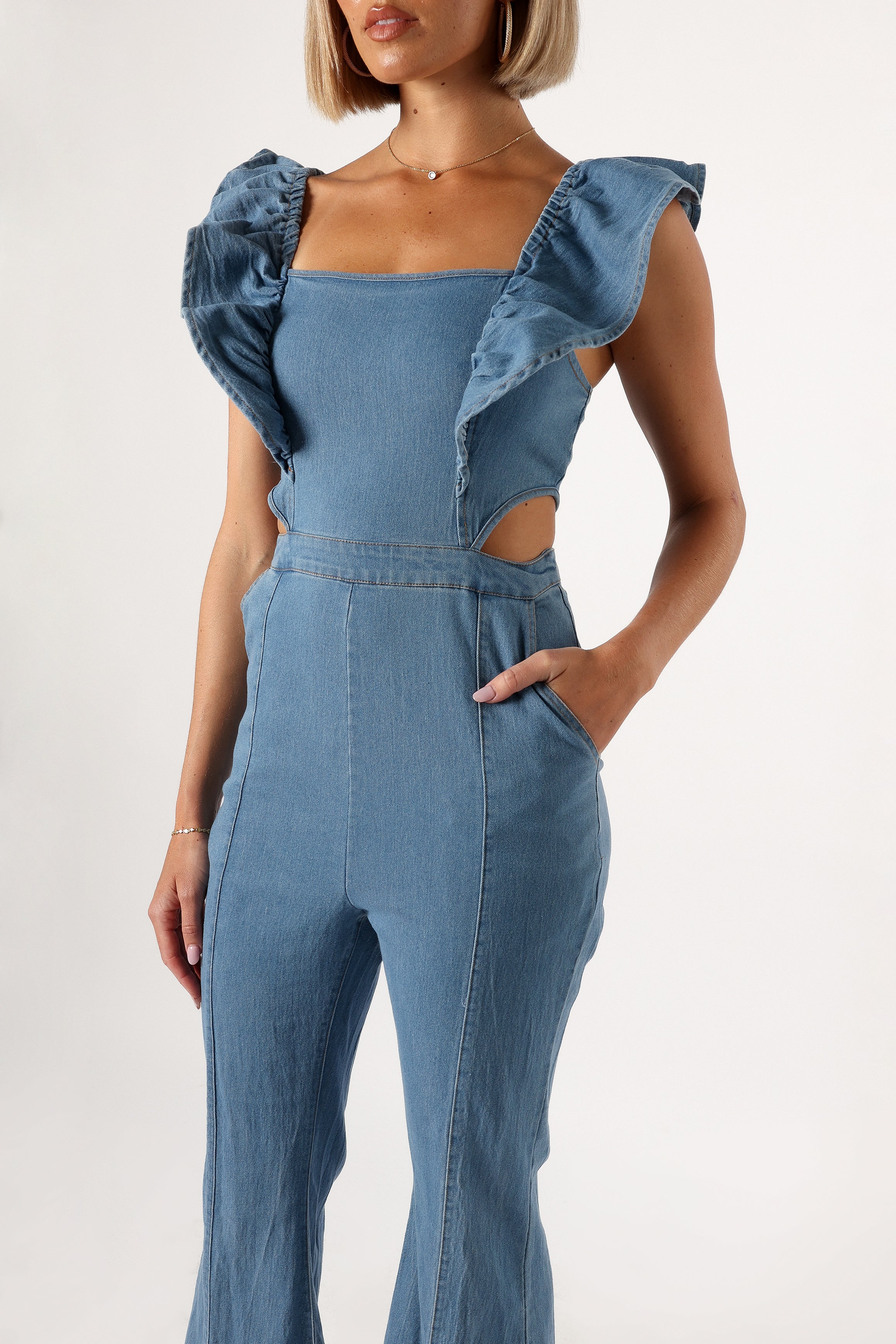 Petal and Pup USA Rompers Kimmie Jumpsuit - Medium Denim