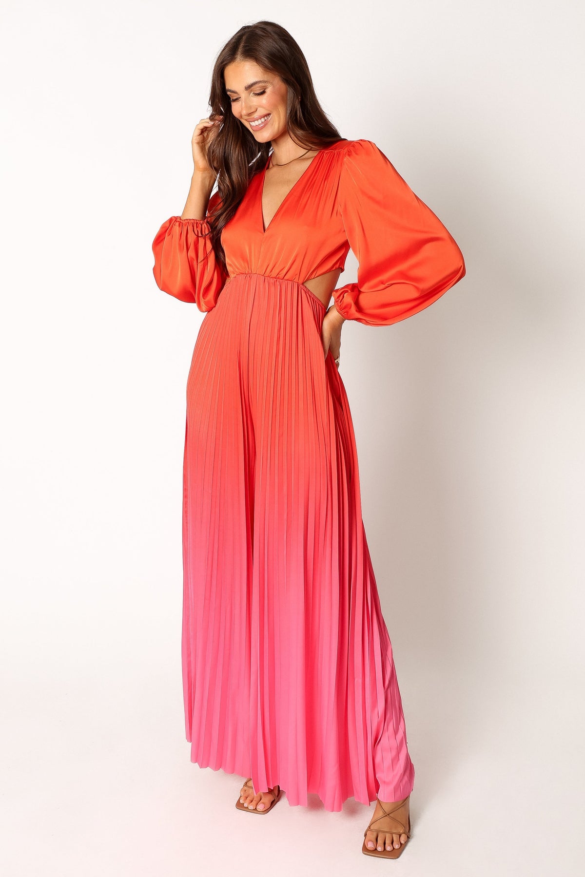 Petal and Pup USA Rompers Krista Gradient Jumpsuit - Red