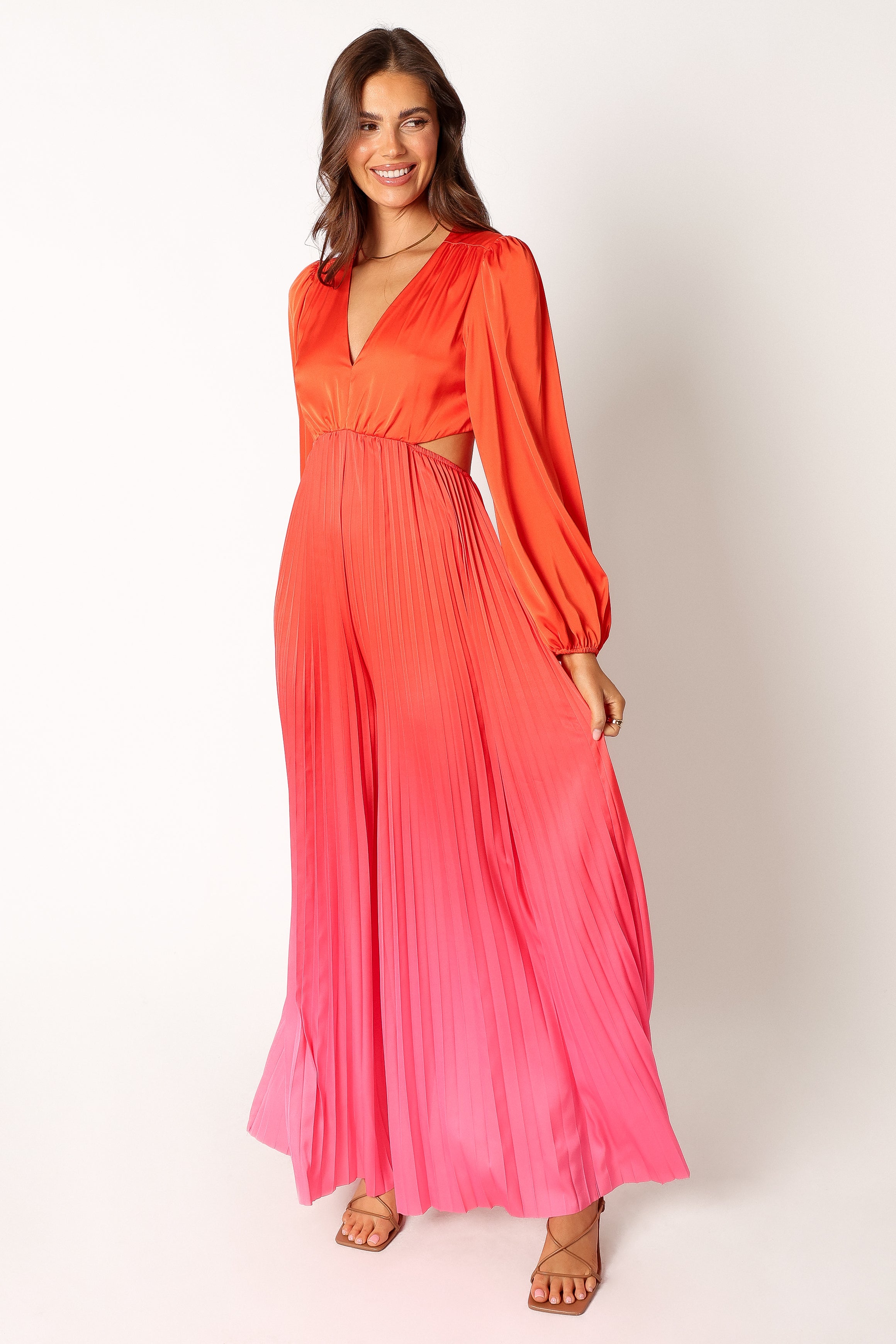 Petal and Pup USA Rompers Krista Gradient Jumpsuit - Red