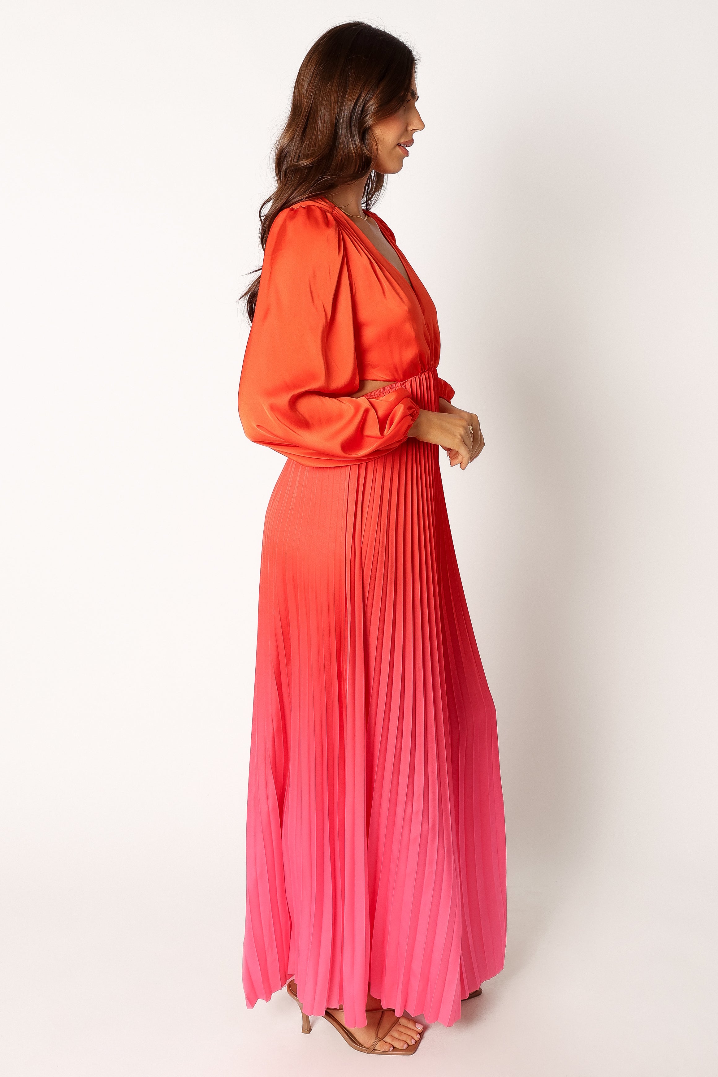 Petal and Pup USA Rompers Krista Gradient Jumpsuit - Red