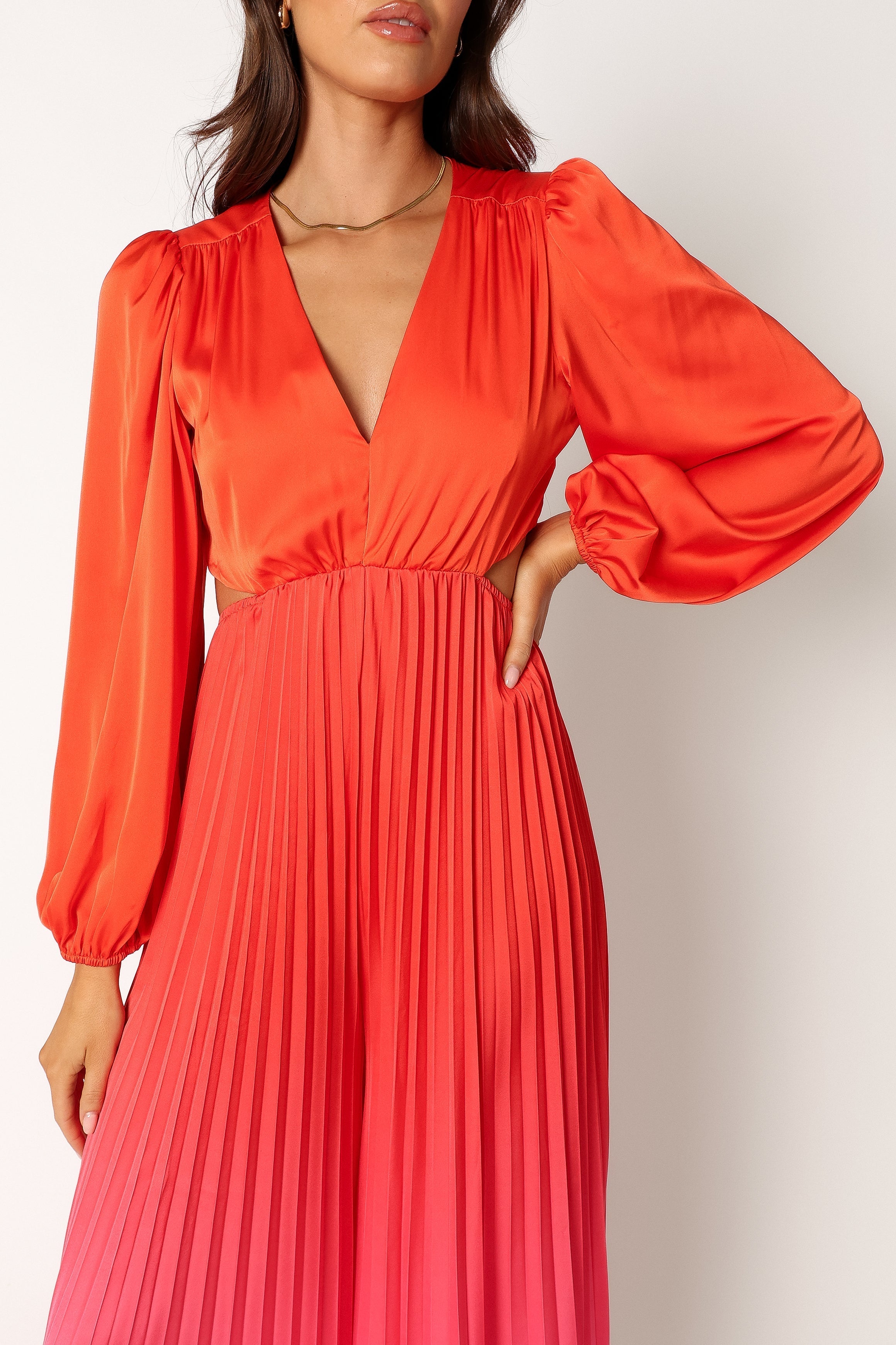 Petal and Pup USA Rompers Krista Gradient Jumpsuit - Red