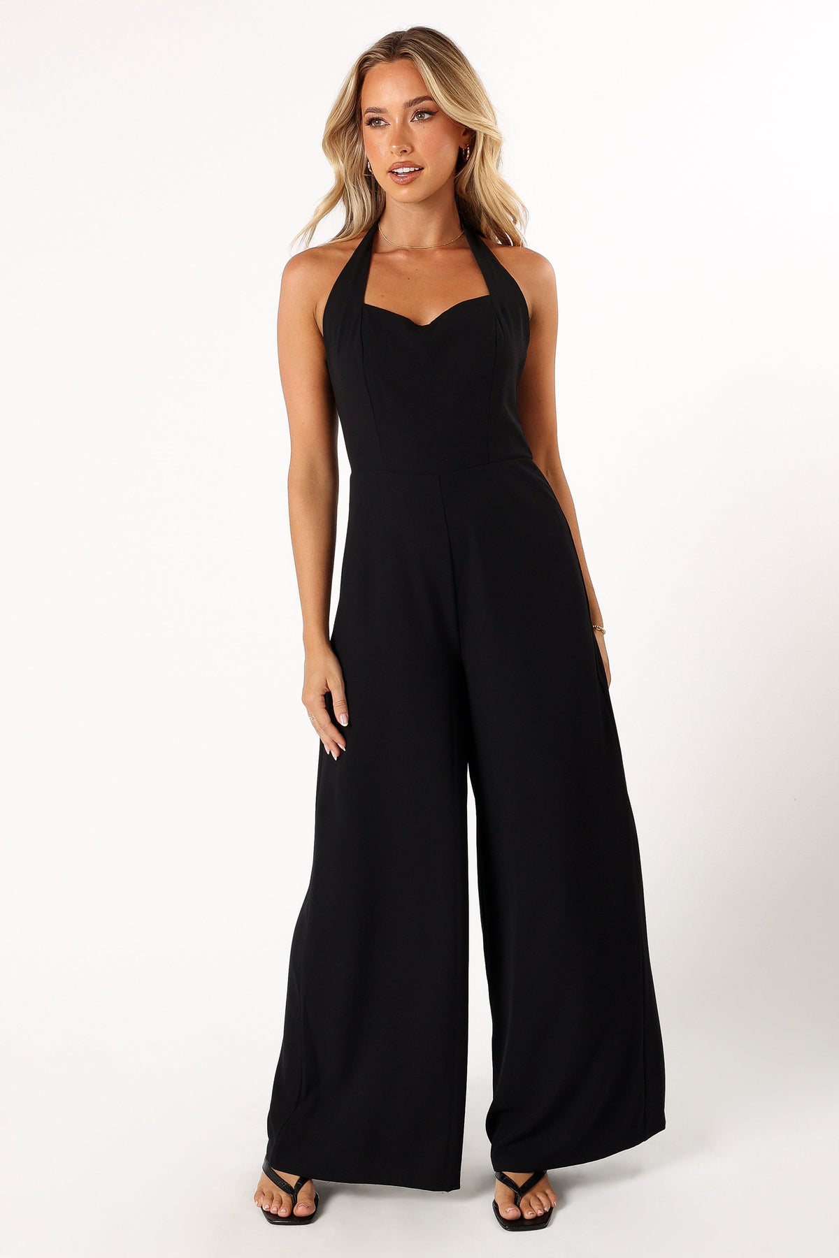 Petal and Pup USA Rompers Mathias Halterneck Jumpsuit - Black