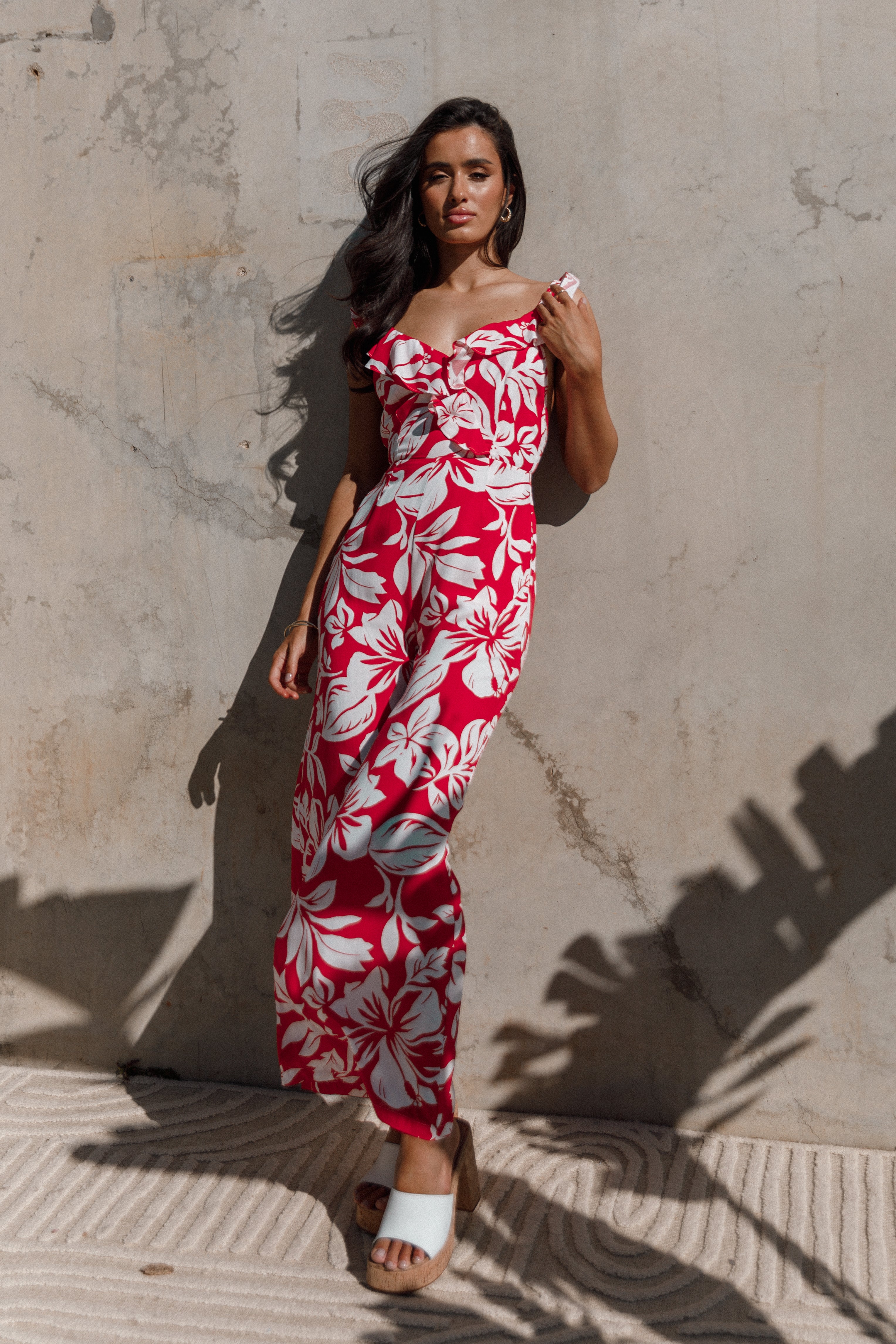 Petal and Pup USA Rompers Parker Frill Jumpsuit - Red