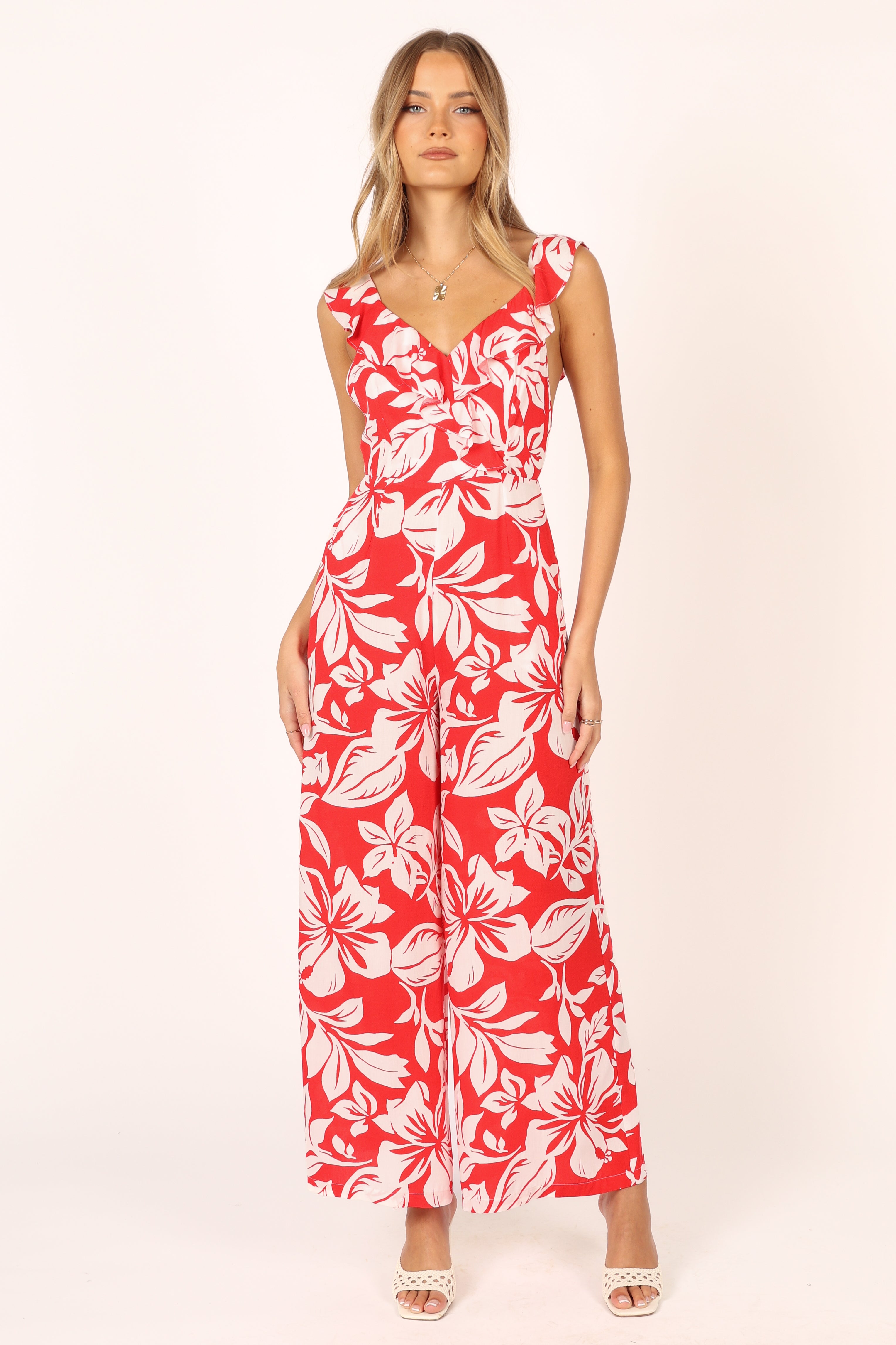 Petal and Pup USA Rompers Parker Frill Jumpsuit - Red