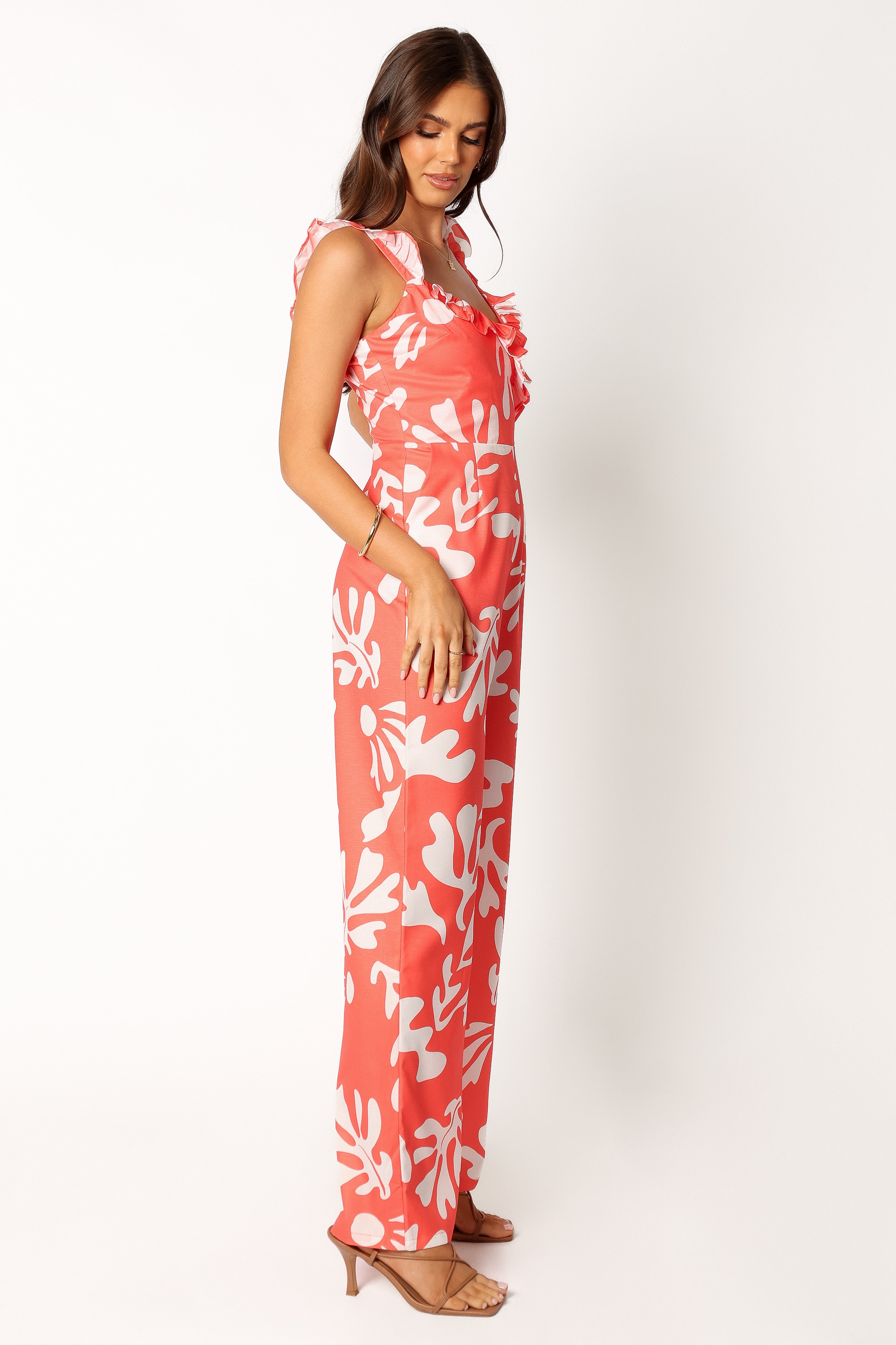 Petal and Pup USA Rompers Payton Jumpsuit - Melon White