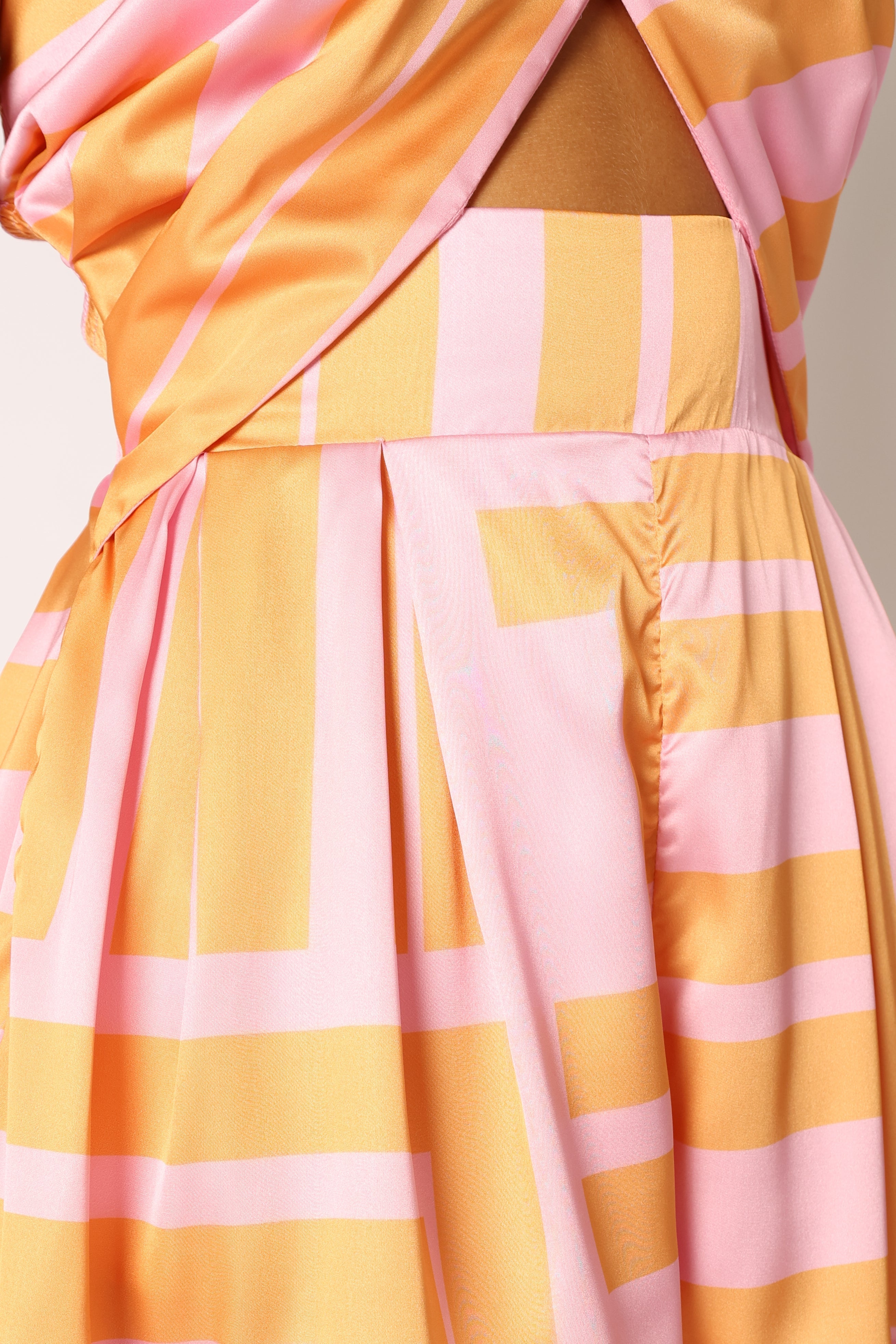 Petal and Pup USA Rompers Primrose Halter Romper - Pink Orange