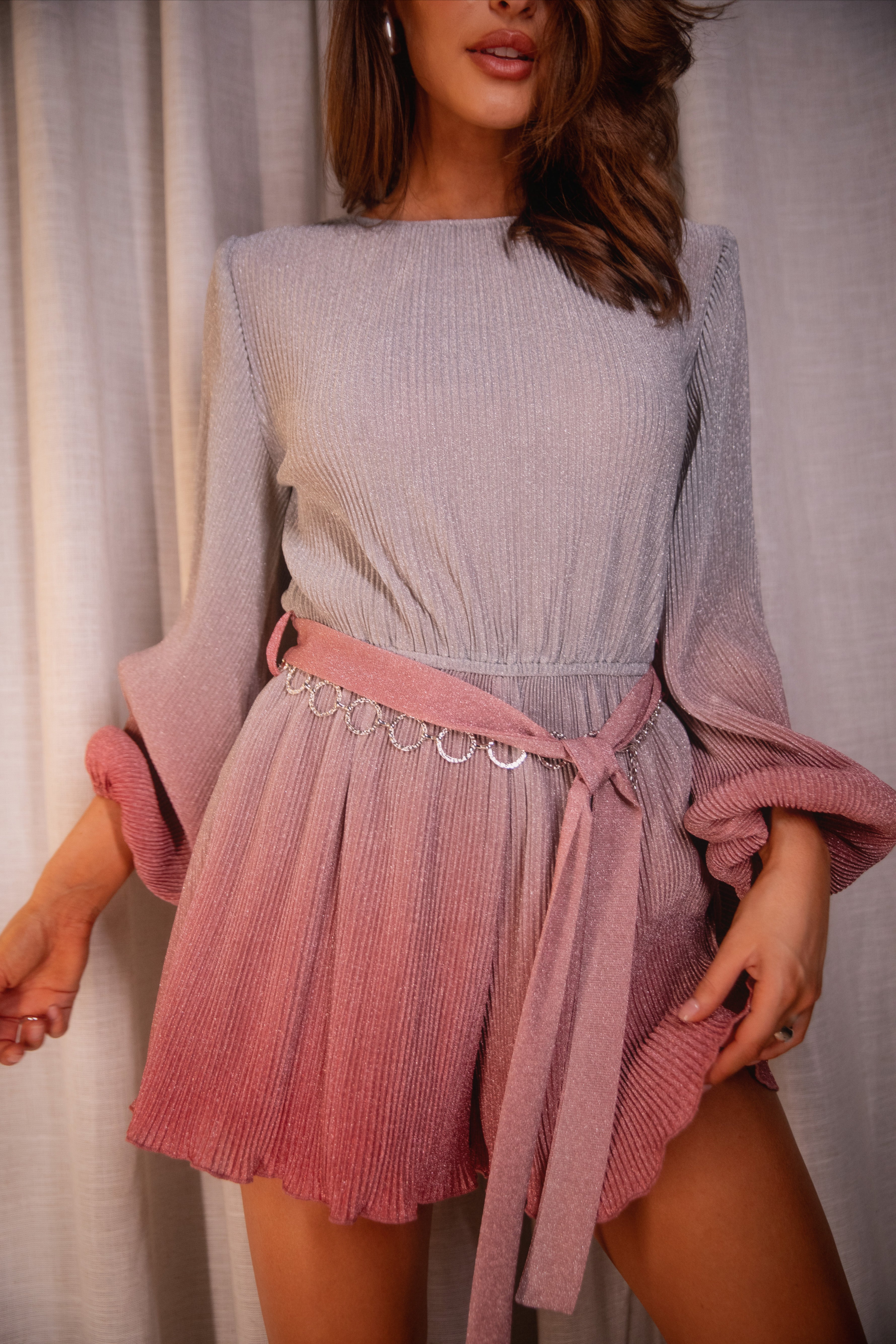 Petal and Pup USA Rompers Rebecca Gradient Romper - Pink