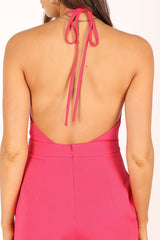 Petal and Pup USA Rompers Rumi Wide Leg Jumpsuit - Hot Pink