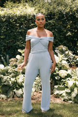 Petal and Pup USA Rompers Sharnie Off Shoulder Jumpsuit - Blue