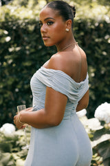 Petal and Pup USA Rompers Sharnie Off Shoulder Jumpsuit - Blue