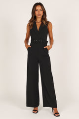 Petal and Pup USA Rompers Sienna Belted Jumpsuit - Black