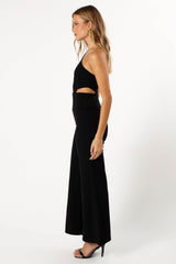 Petal and Pup USA Rompers Tina One Shoulder Jumpsuit - Black