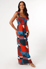 Petal and Pup USA Rompers Wrenley Jumpsuit - Blue Geo