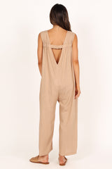Petal and Pup USA Rompers Yardlee Jumpsuit - Mocha