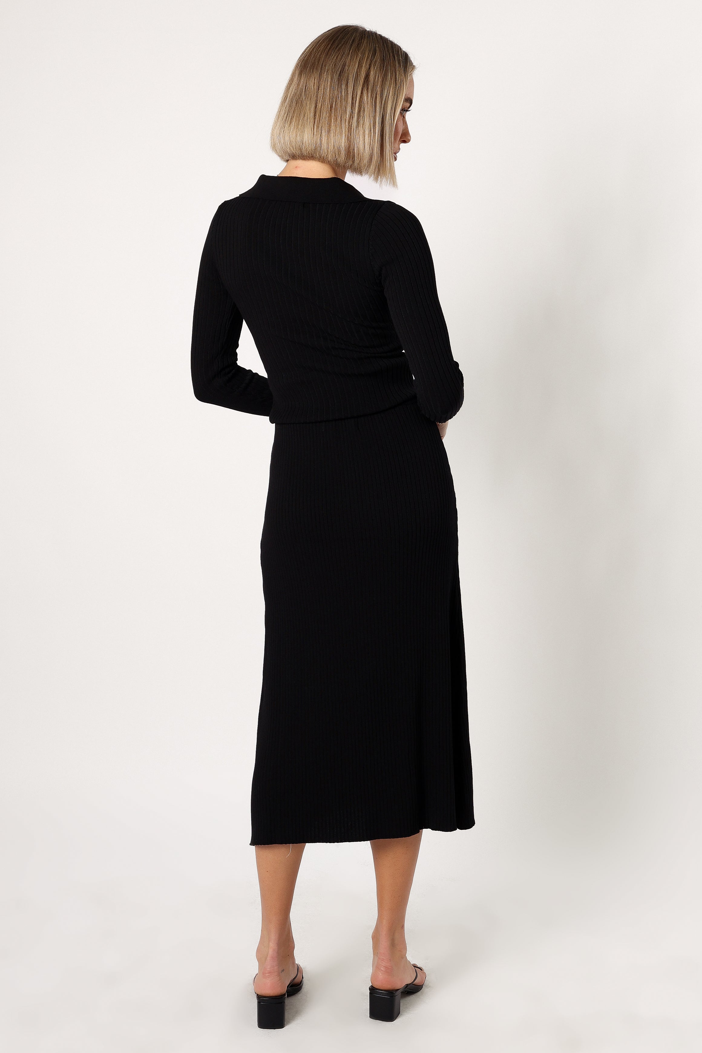 Petal and Pup USA SETS Cameron Knitted Set - Black