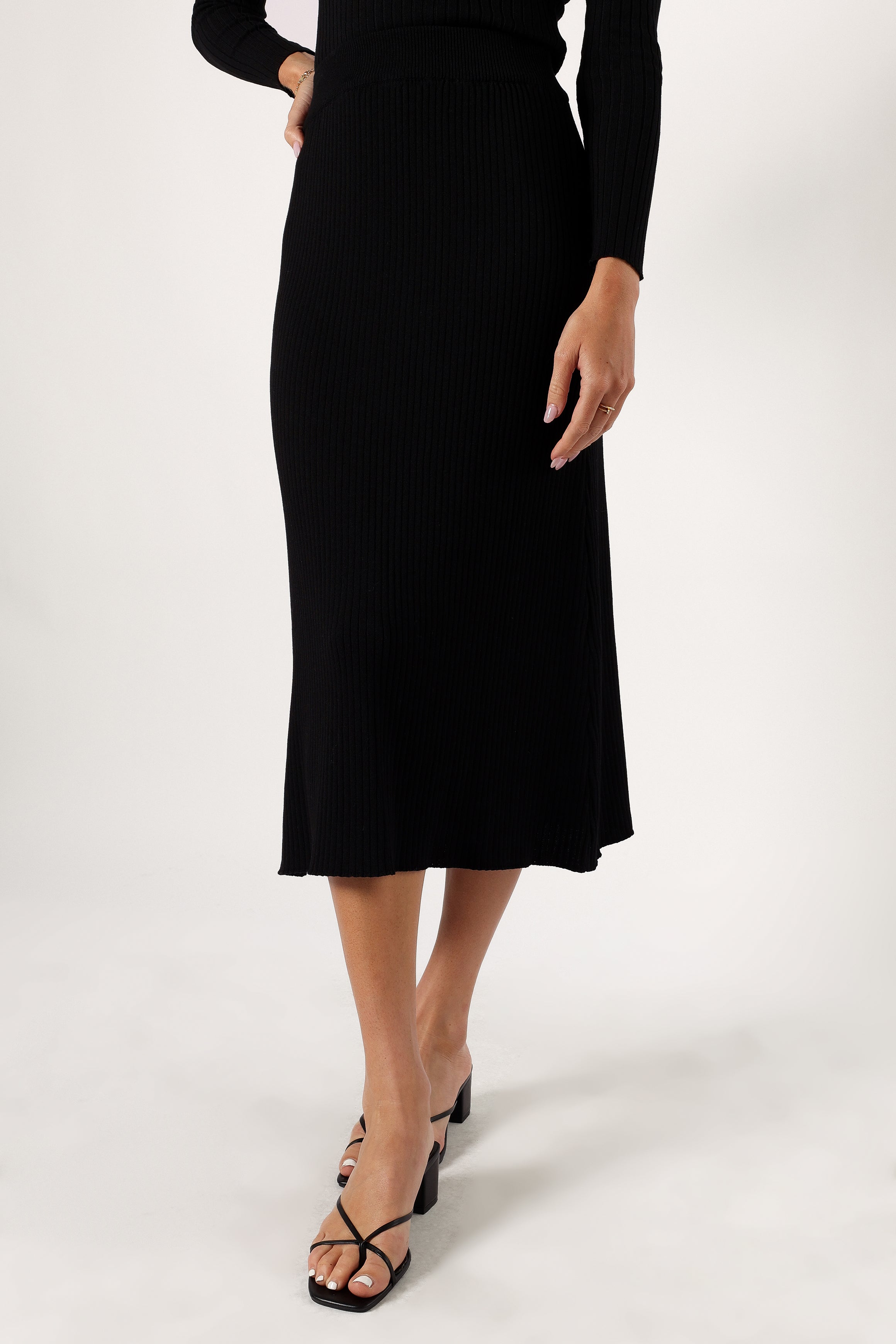 Petal and Pup USA SETS Cameron Knitted Set - Black