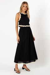 Petal and Pup USA SETS Chrissy Two Piece Set - Black Cream