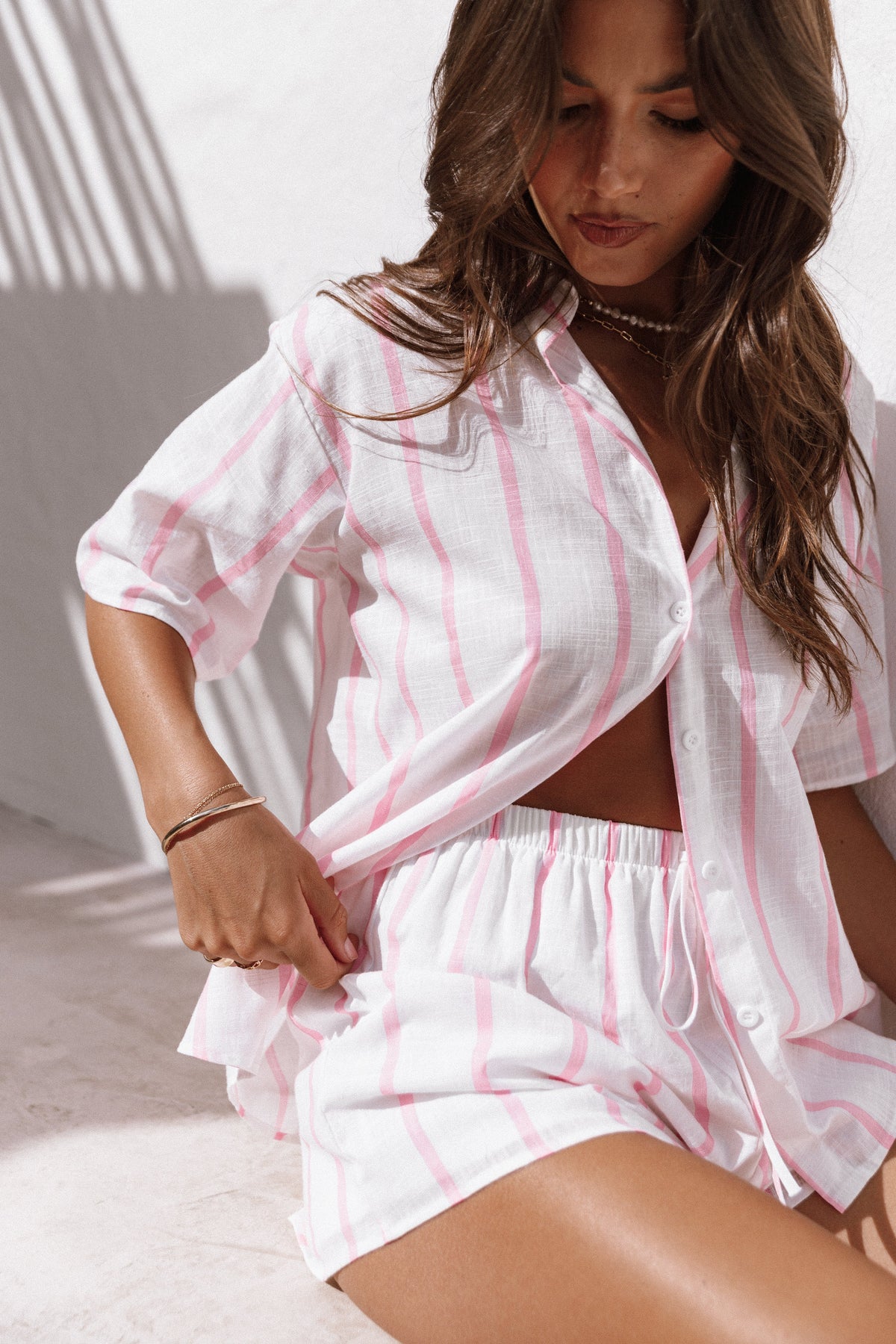 Petal and Pup USA SETS Costa Short Set - White