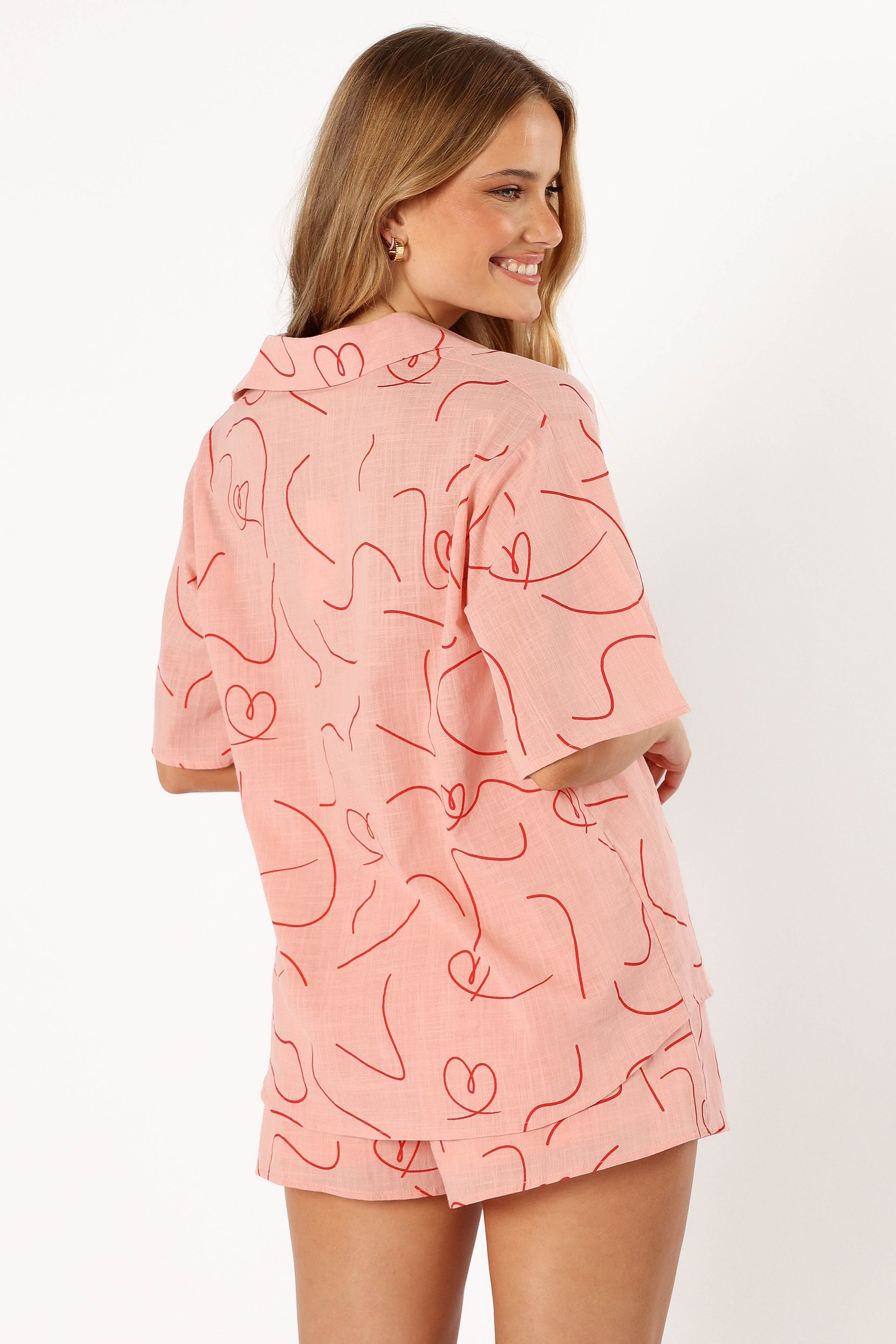 Petal and Pup USA SETS Darla Short Set - Pink Swirl