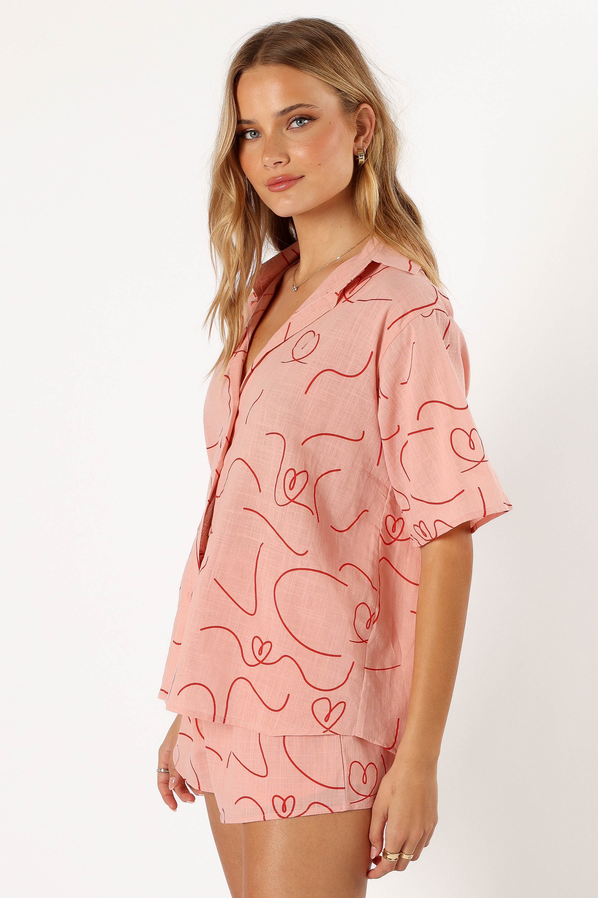 Petal and Pup USA SETS Darla Short Set - Pink Swirl