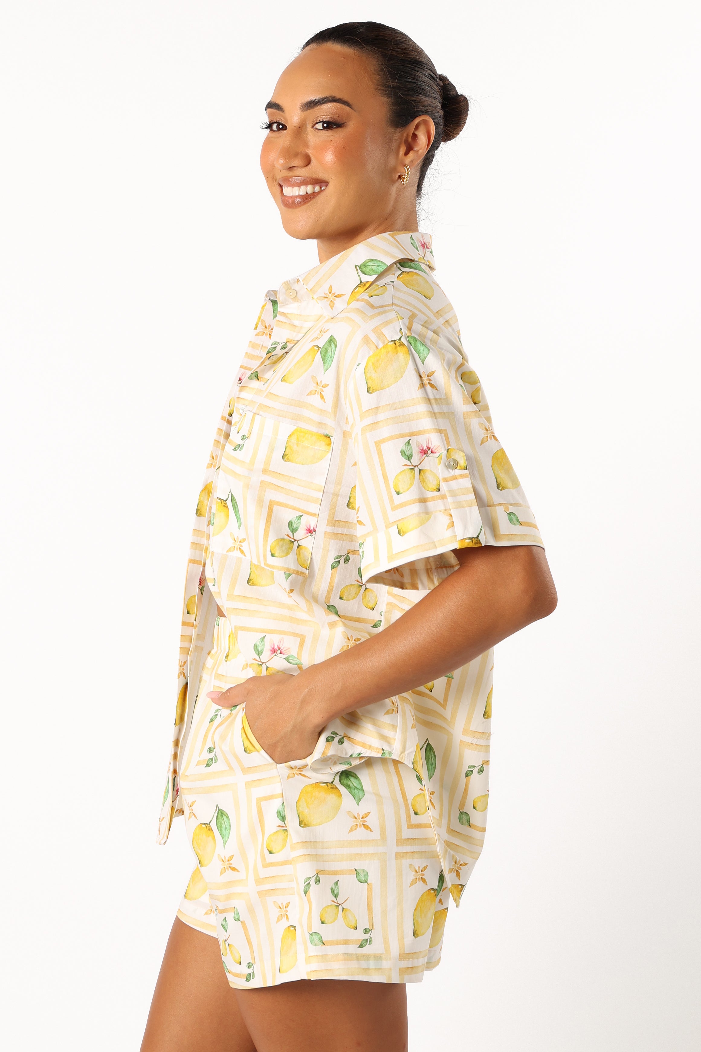 Petal and Pup USA SETS Domenica Short Set - Lemon Print
