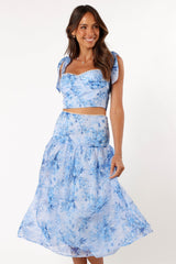 Petal and Pup USA SETS Elle Two Piece Set - Blue Floral