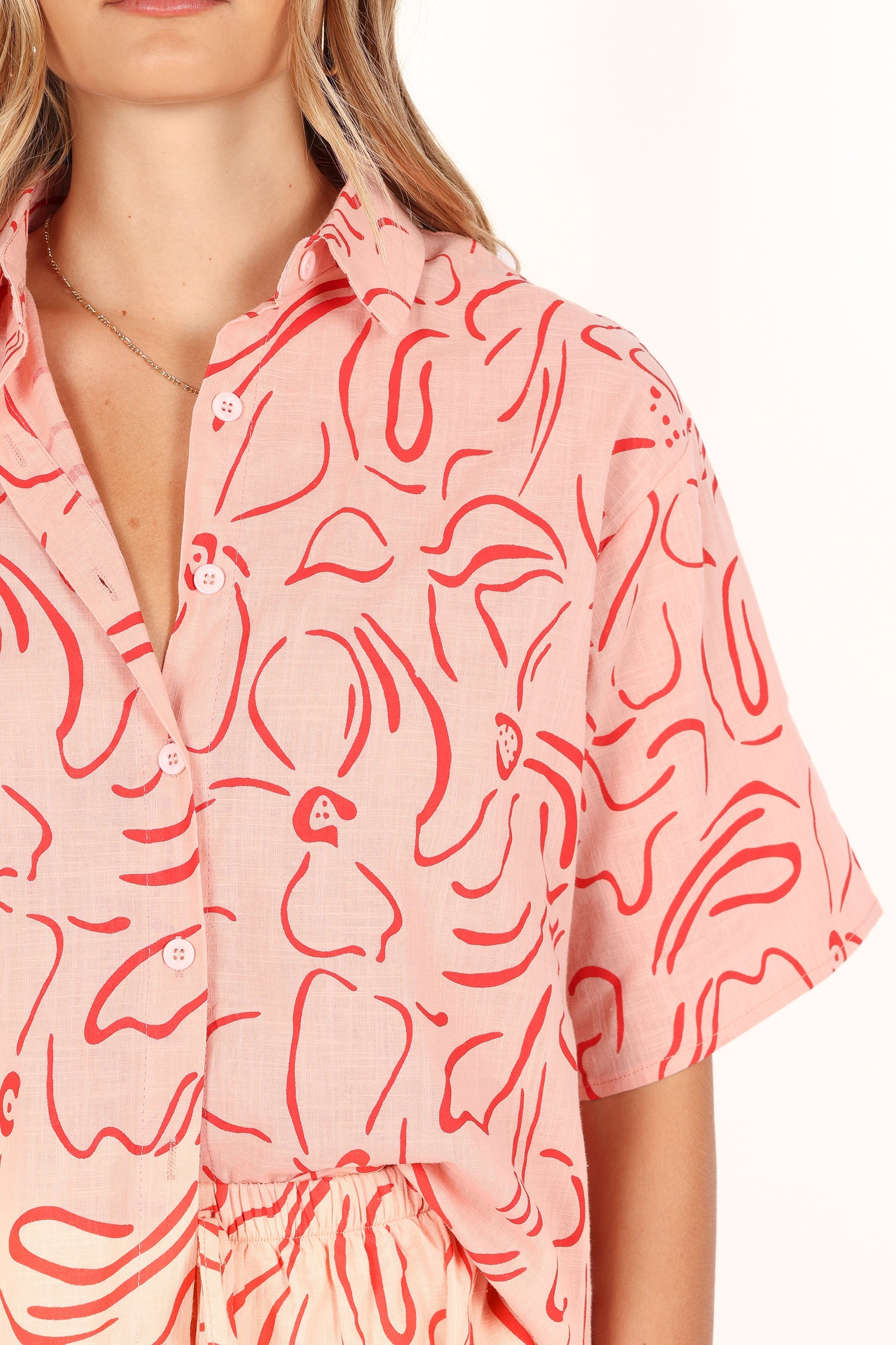 Petal and Pup USA SETS Flower Power Short Set - Pink