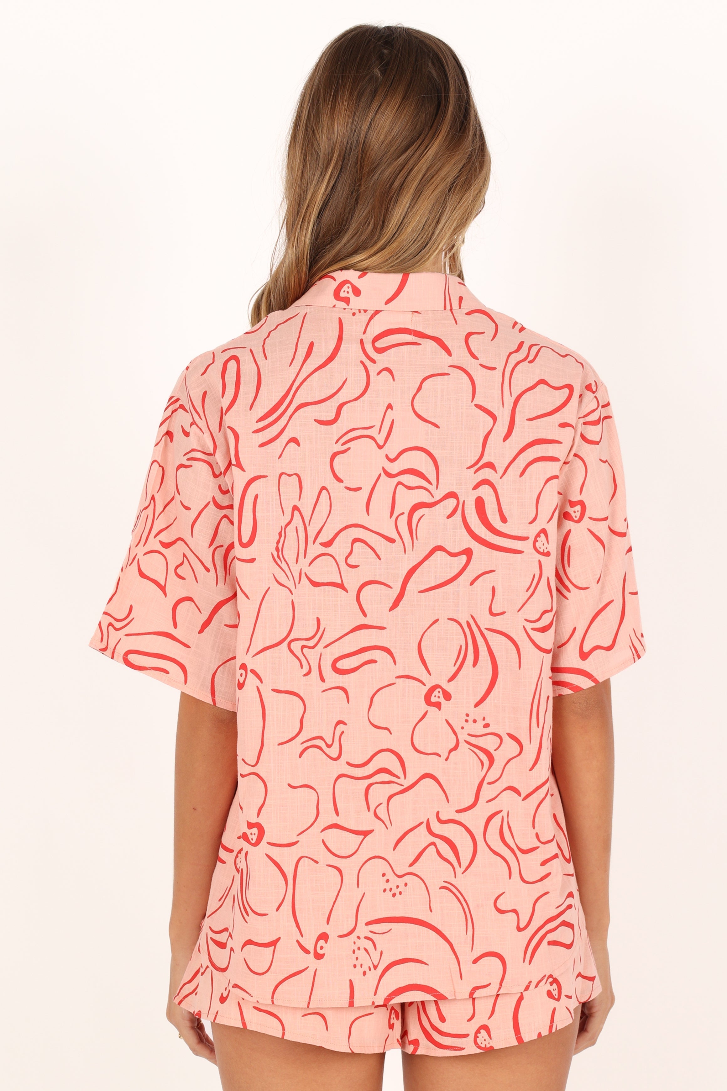 Petal and Pup USA SETS Flower Power Short Set - Pink