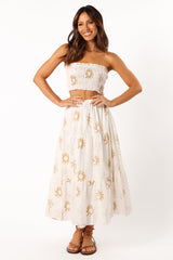 Petal and Pup USA SETS Francesca Two Piece Set - White Beige