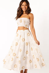 Petal and Pup USA SETS Francesca Two Piece Set - White Beige