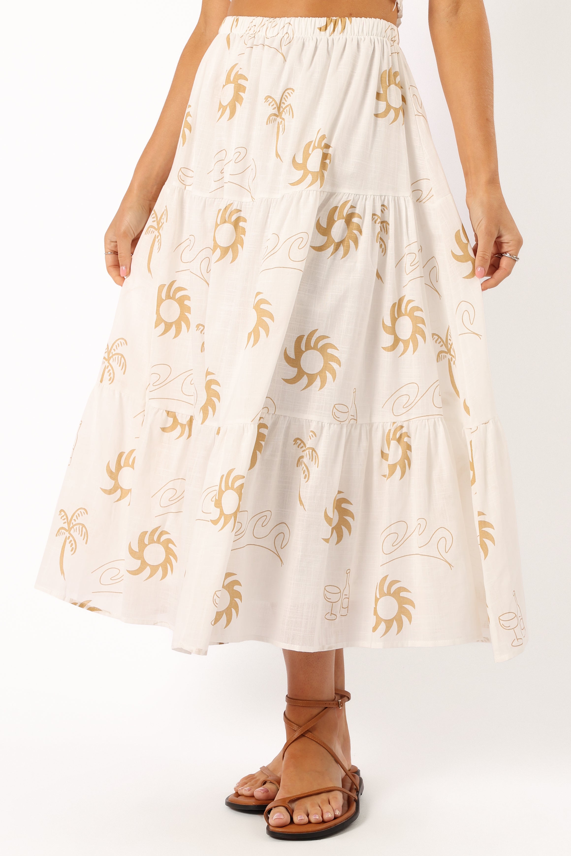 Petal and Pup USA SETS Francesca Two Piece Set - White Beige