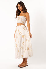 Petal and Pup USA SETS Francesca Two Piece Set - White Beige