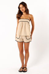 Petal and Pup USA SETS Lila Short Set - Cream Black