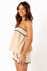 Petal and Pup USA SETS Lila Short Set - Cream Black