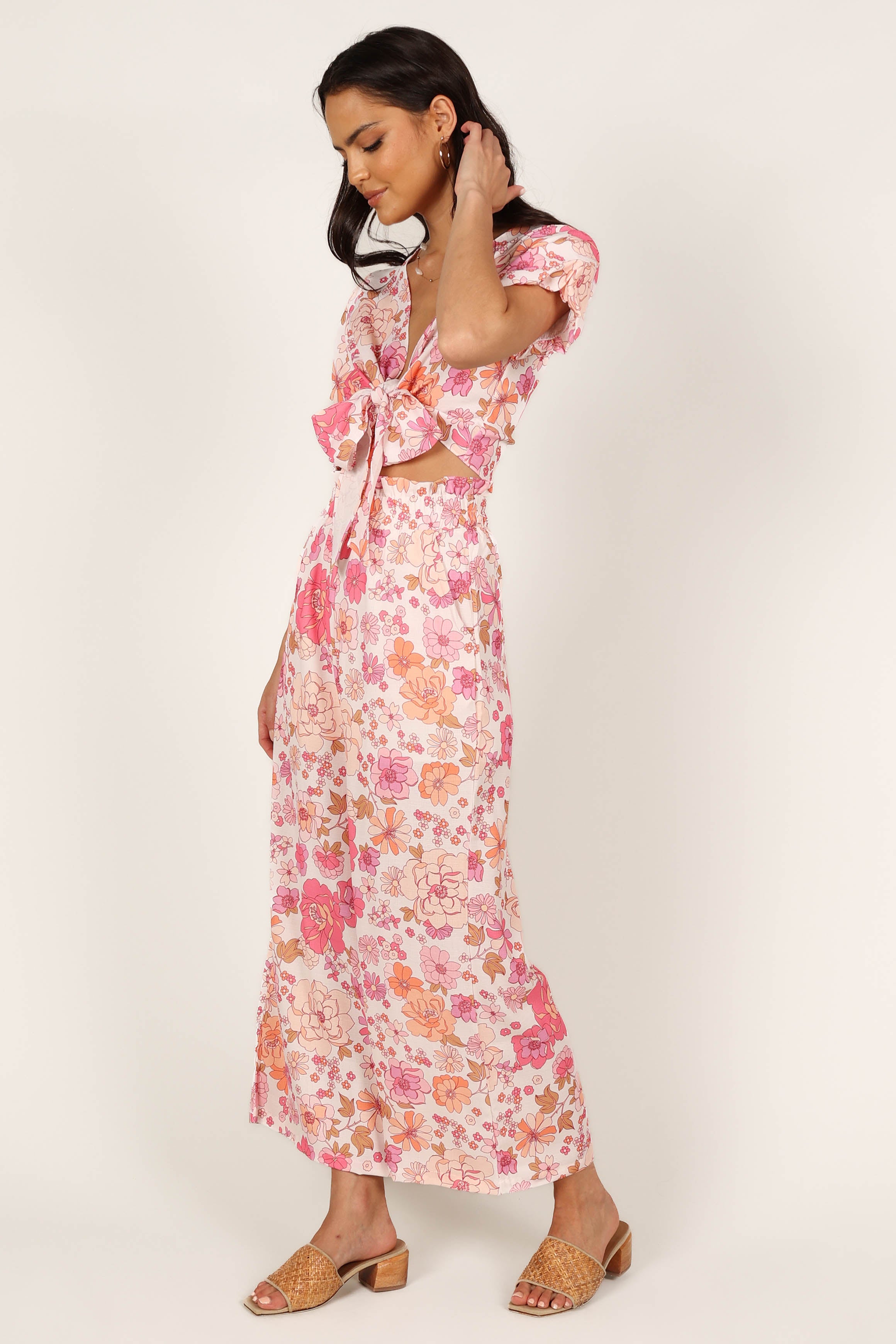 Petal and Pup USA SETS Matilda Top & Pant Set - Pink Floral