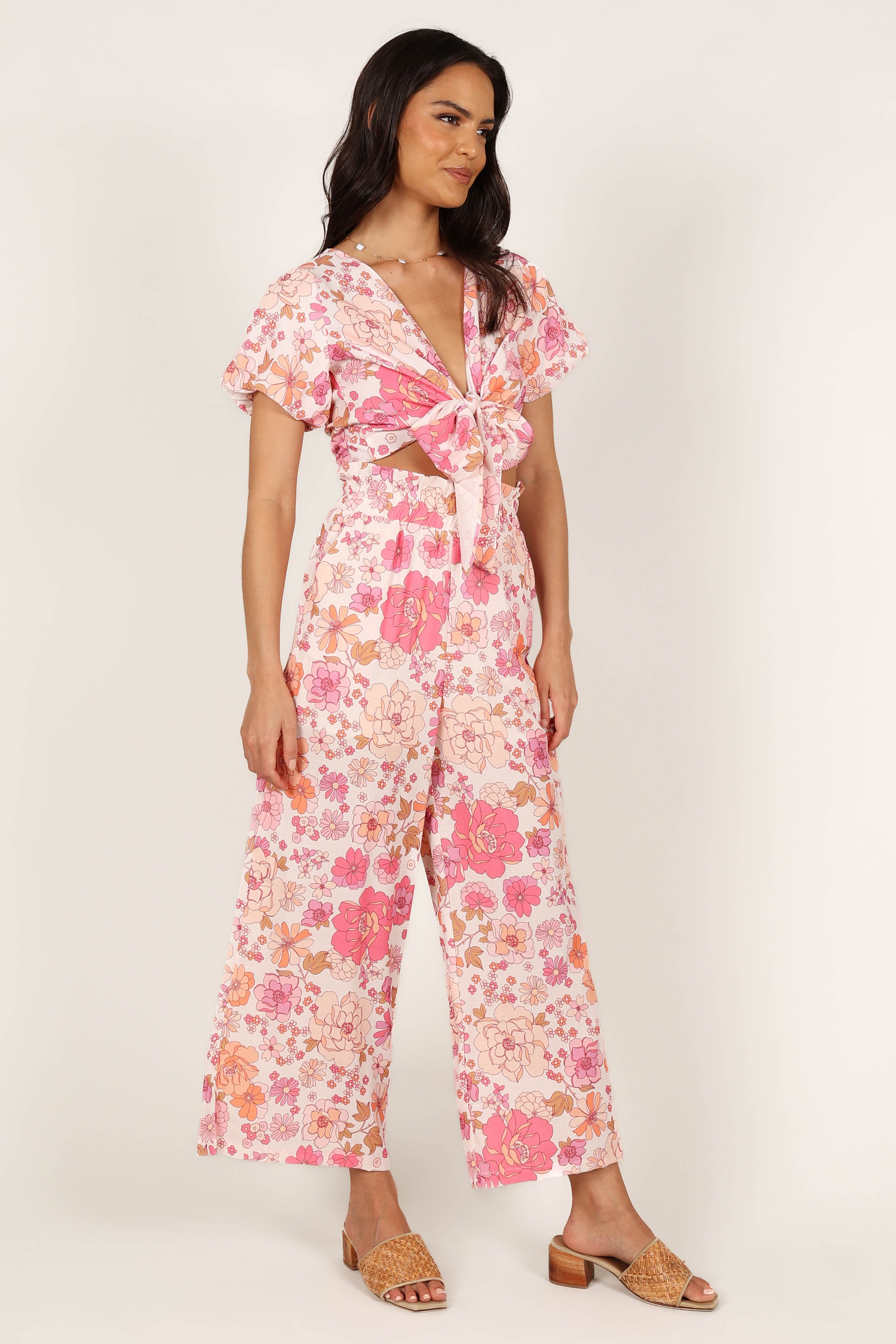 Petal and Pup USA SETS Matilda Top & Pant Set - Pink Floral
