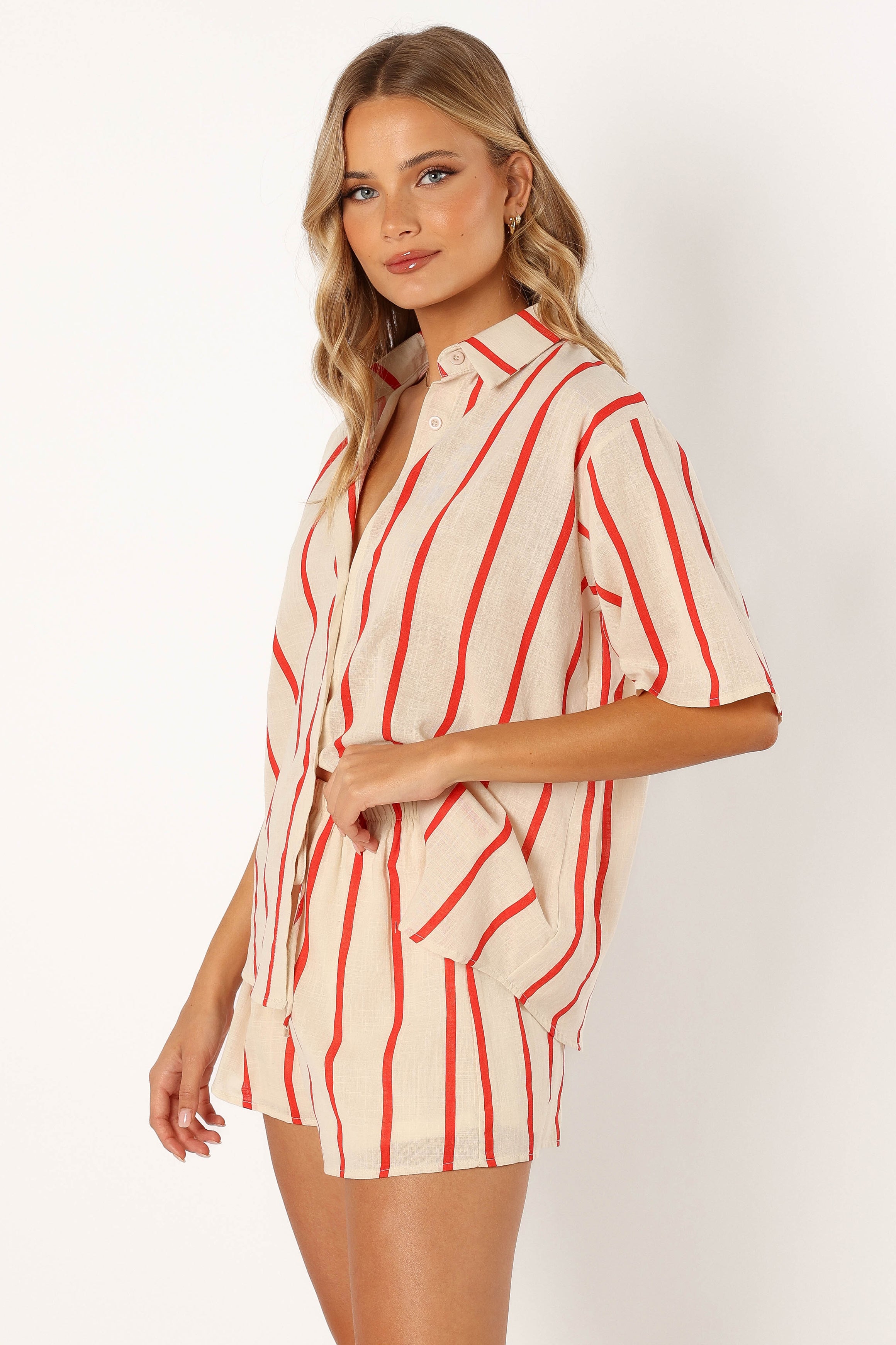 Petal and Pup USA SETS Myles Short Set - Red Stripe