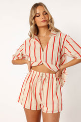 Petal and Pup USA SETS Myles Short Set - Red Stripe