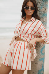 Petal and Pup USA SETS Myles Short Set - Red Stripe