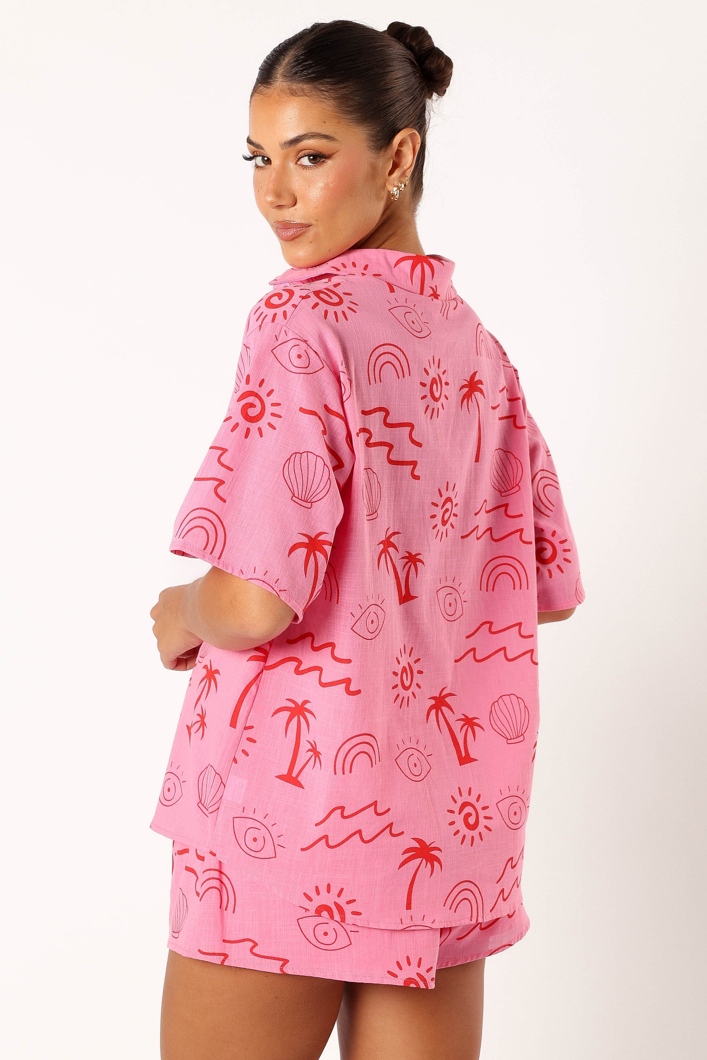 Petal and Pup USA SETS Tally Short Set - Pink Red