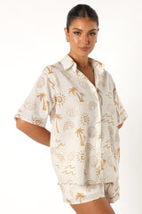 Petal and Pup USA SETS Tally Short Set - White Beige