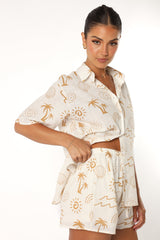 Petal and Pup USA SETS Tally Short Set - White Beige