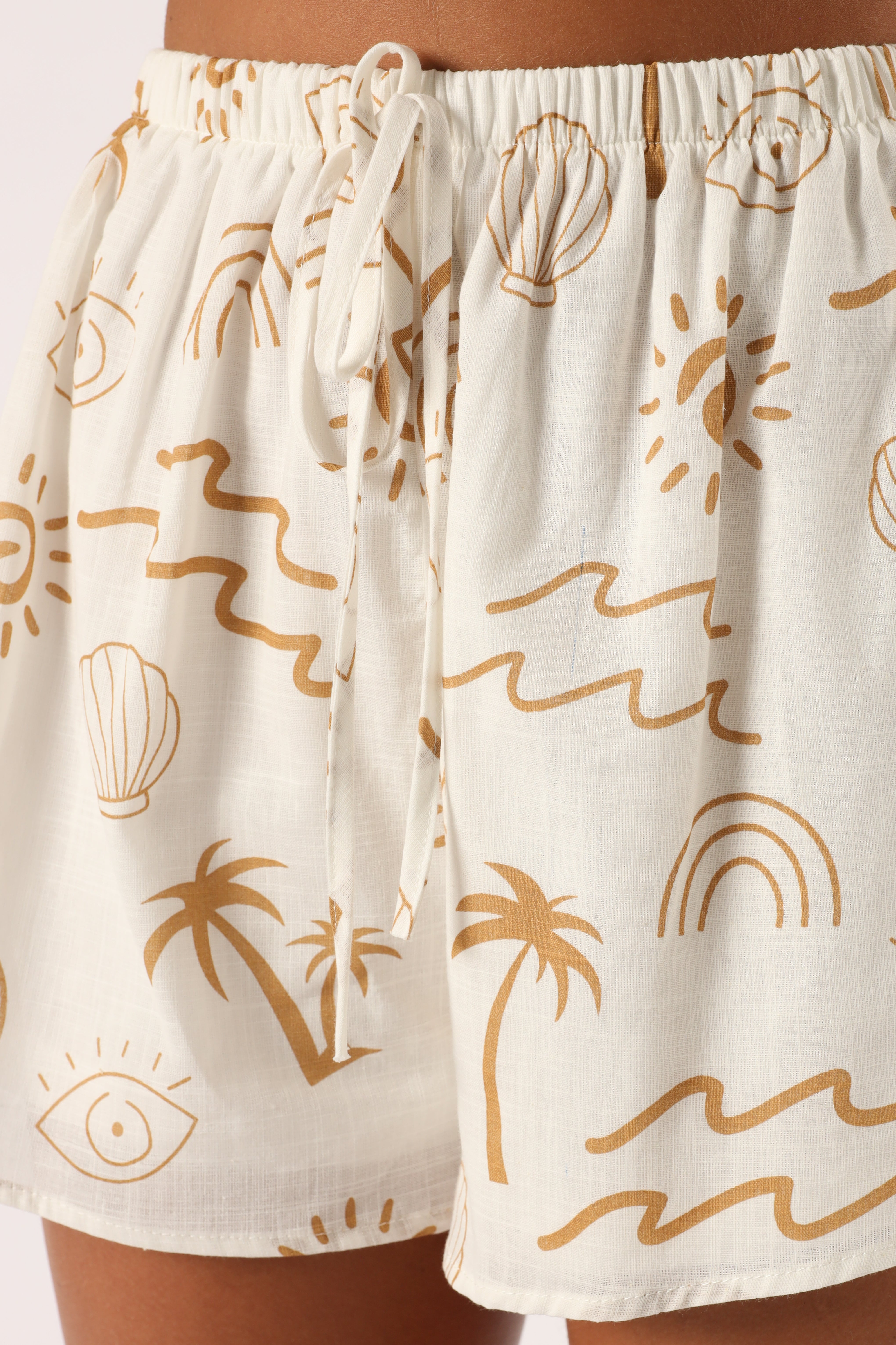 Petal and Pup USA SETS Tally Short Set - White Beige