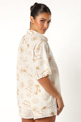 Petal and Pup USA SETS Tally Short Set - White Beige